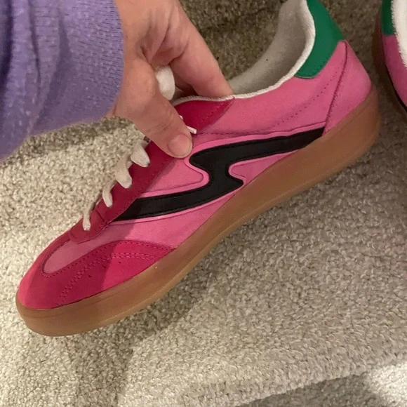 Madden Girl Fuchsia and Blackberry Sneakers - Picture 2 of 6